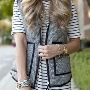 KATYDID brown chevron vest